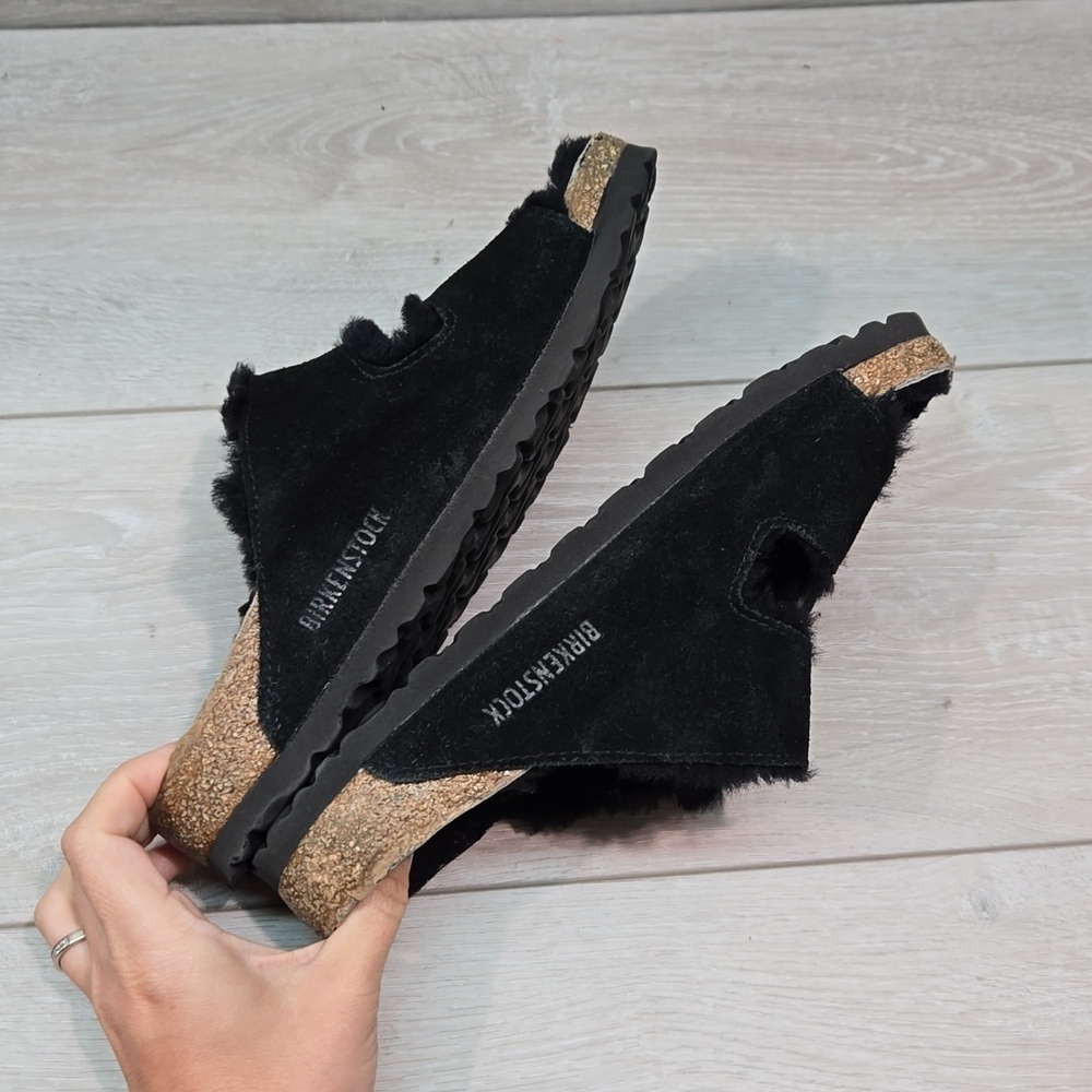 Birkenstock Women Arizona Suede Insulated lined Sandals shoes sz 38/7 - Picture 11 of 13